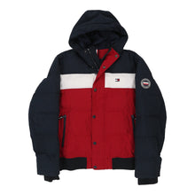  Vintage block colour Tommy Hilfiger Puffer - mens medium