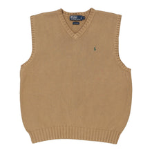  Vintage beige Polo Ralph Lauren Sweater Vest - mens small