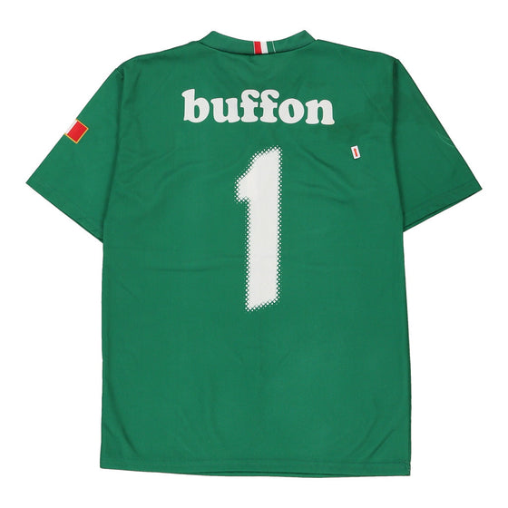 Vintage green Italia Replica Football Shirt - mens small