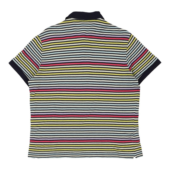 Vintage multicoloured Lacoste Polo Shirt - mens small