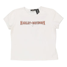  Vintage white Harley Davidson T-Shirt - womens x-large