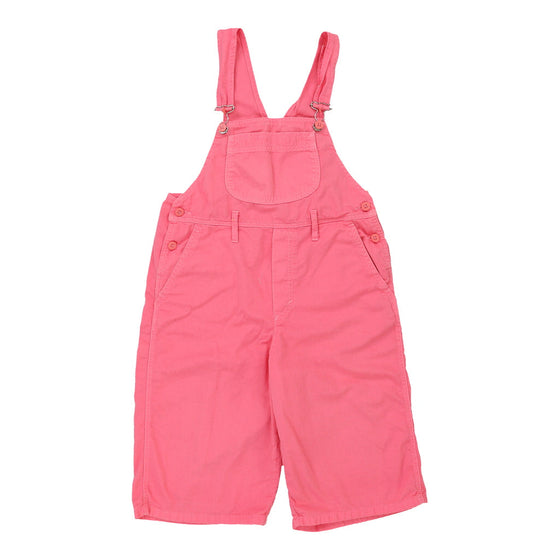 Vintage pink Age 16 Benetton Short Dungarees - girls 32" waist