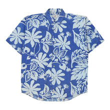  Age 13 C.P. Company Floral Hawaiian Shirt - Medium Blue Cotton