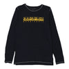 Age 14 Napapijri Spellout Long Sleeve T-Shirt - Medium Navy Cotton