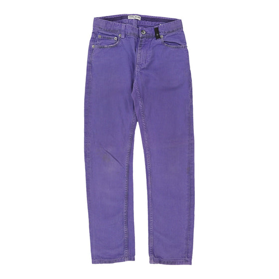 Age 10 Stone Island Trousers - 24W 26L Purple Cotton