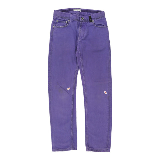 Age 10 Stone Island Trousers - 24W 26L Purple Cotton