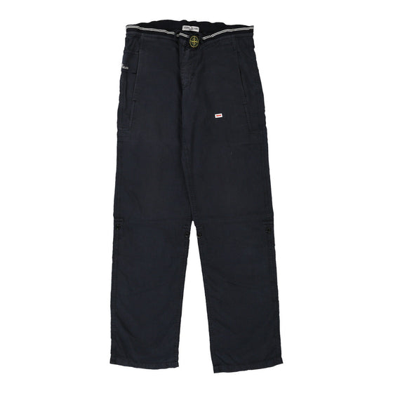 Age 14 Stone Island Trousers - 30W 30L Navy Cotton Blend