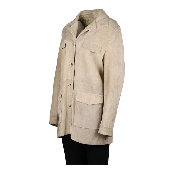 Vintage beige Unbranded Suede Jacket - mens x-large