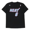 Vintage black Miami Heat Adidas T-Shirt - mens large