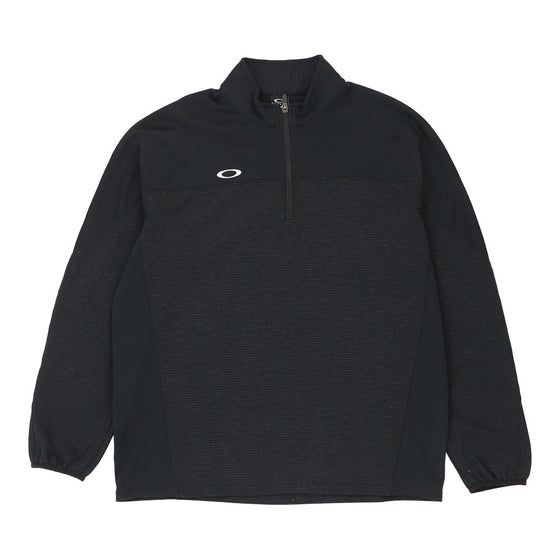 Vintage black Oakley 1/4 Zip - mens x-large