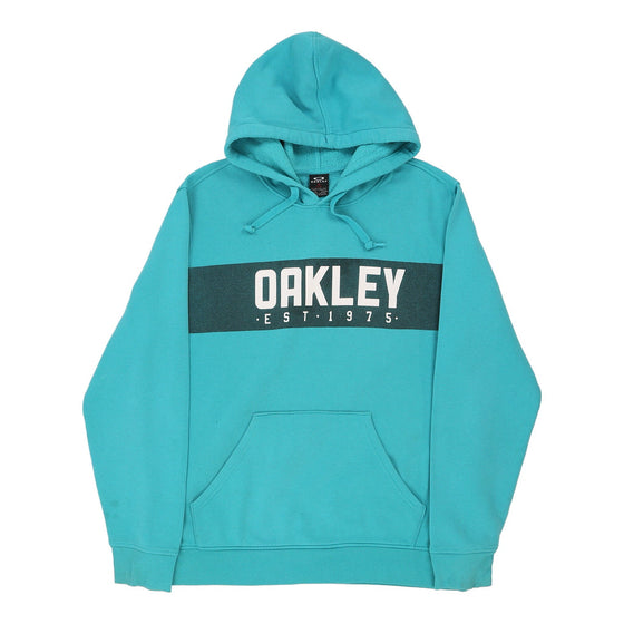 Vintage blue Oakley Hoodie - mens x-large