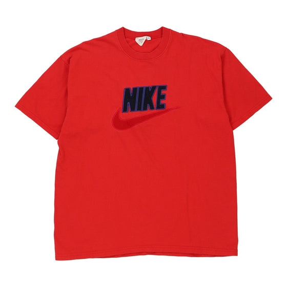 Vintage red Bootleg Nike T-Shirt - mens x-large