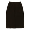 Valentino Midi Skirt - 24W UK 4 Brown Wool