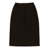 Valentino Midi Skirt - 24W UK 4 Brown Wool