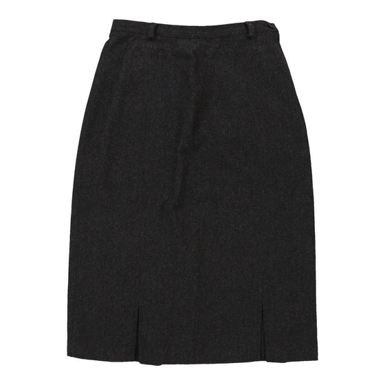 Valentino Midi Skirt - 25W UK 6 Grey Wool