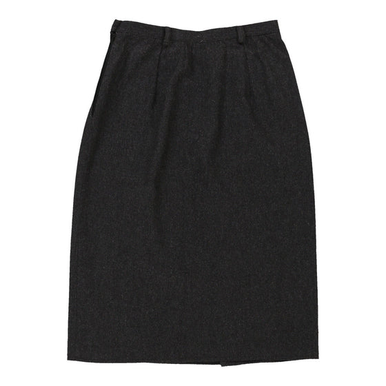 Valentino Midi Skirt - 25W UK 6 Grey Wool