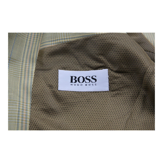 Vintage yellow Hugo Boss Blazer - mens xxx-large