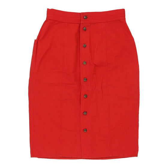 Fendi Skirt - 28W UK 8 Red Cotton