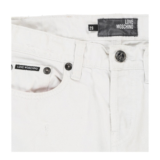 Love Moschino Jeans - 29W UK 8 White Cotton