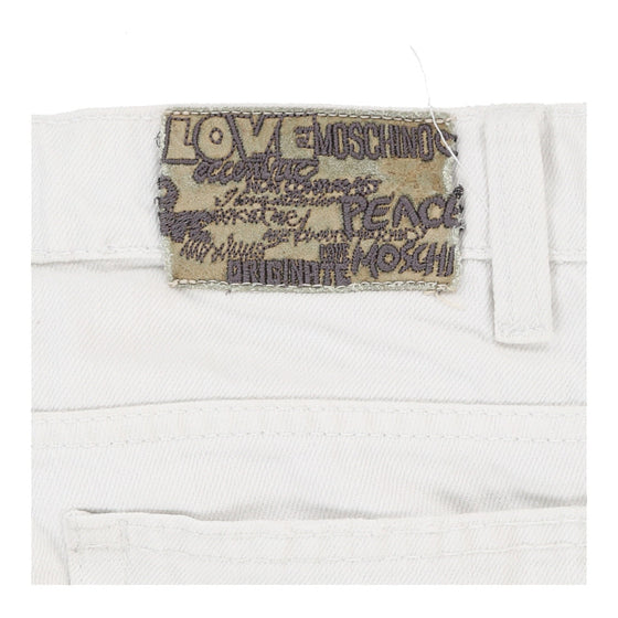 Love Moschino Jeans - 29W UK 8 White Cotton