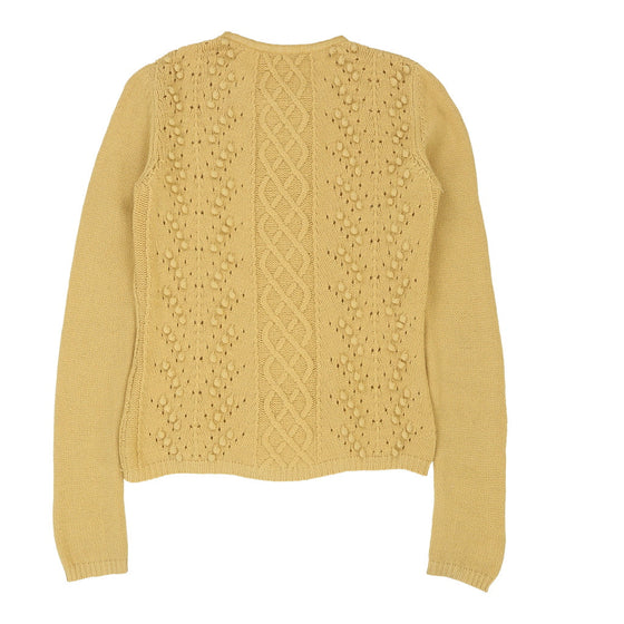 Ermanno Scervino Cardigan - XS Yellow Wool