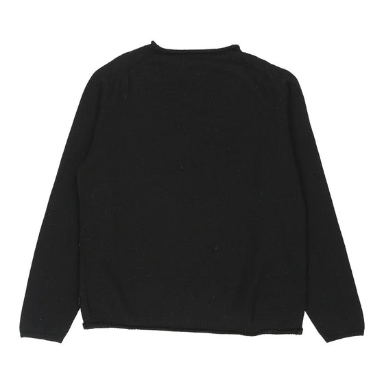 Just Cavalli Spellout Sweatshirt - Large Black Cotton