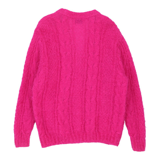 Benetton Cardigan - 2XL Pink Wool