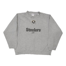  Vintage grey Pittsburgh Steelers Reebok Sweatshirt - mens x-large