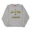 Vintage grey Green Bay Packers Reebok Sweatshirt - mens xx-large