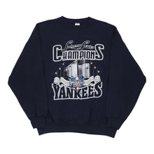  Vintage navy New York Yankees 2000 Logo 7 Sweatshirt - mens x-large