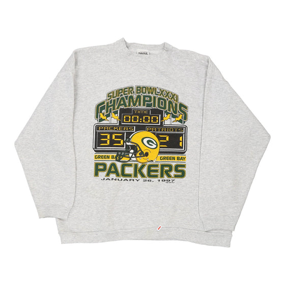 Vintage grey 1997 Green Bay Packers Tultex Sweatshirt - mens x-large