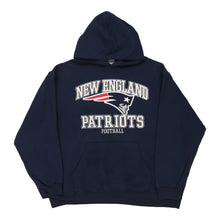  Vintage navy New England Patriots Nfl Hoodie - mens x-large