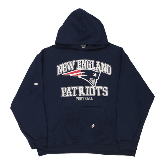 Vintage navy New England Patriots Nfl Hoodie - mens x-large