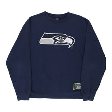  Vintage navy Seattle Seahawks Majestic Sweatshirt - mens medium