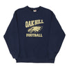 Vintage navy Oakhill Football Fruit Of The Loom Sweatshirt - mens large