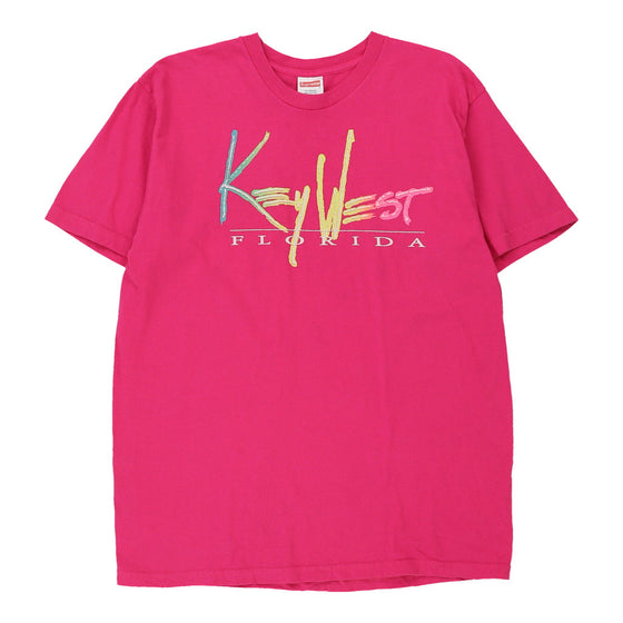 Vintage pink Key West Florida Supreme T-Shirt - mens large