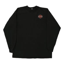  Vintage black Tomahawk Wisconsin Harley Davidson Sweatshirt - mens x-large