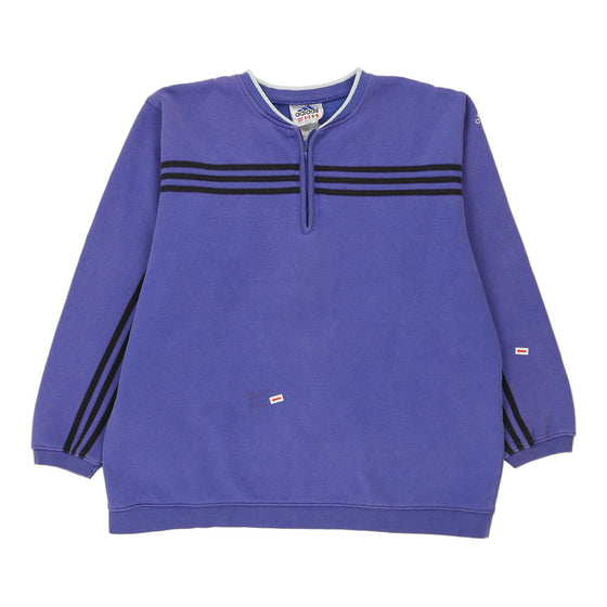 Vintage purple Adidas 1/4 Zip - womens large