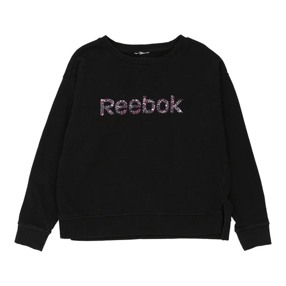 Vintage black Reebok Sweatshirt - womens large