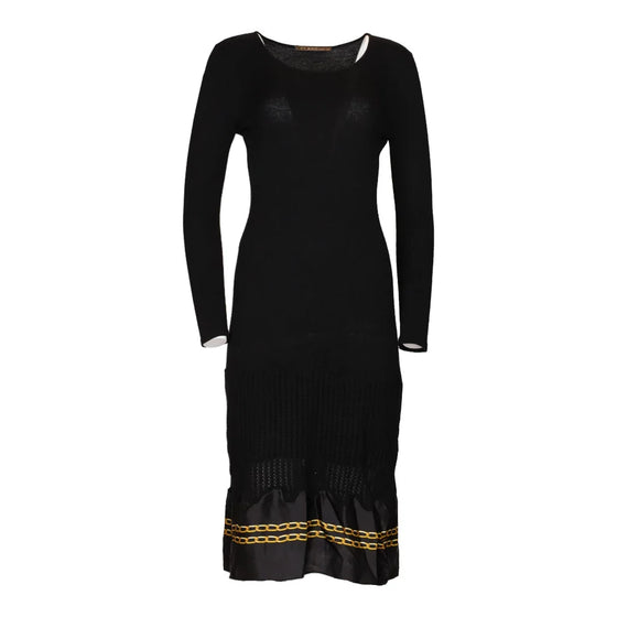 Vintage black Roberto Cavalli Midi Dress - womens small