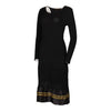 Vintage black Roberto Cavalli Midi Dress - womens small