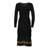 Vintage black Roberto Cavalli Midi Dress - womens small