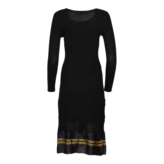 Vintage black Roberto Cavalli Midi Dress - womens small