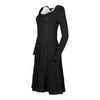 Vintage black Valentino Midi Dress - womens small