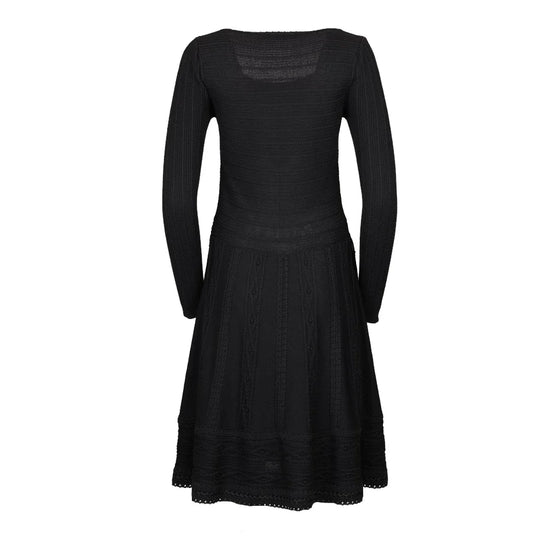 Vintage black Valentino Midi Dress - womens small