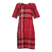  Vintage red Burberry Brit Midi Dress - womens medium