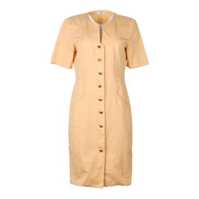  Vintage yellow Miss V Valentino Midi Dress - womens small