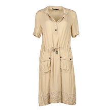  Vintage beige Les Copains Midi Dress - womens medium