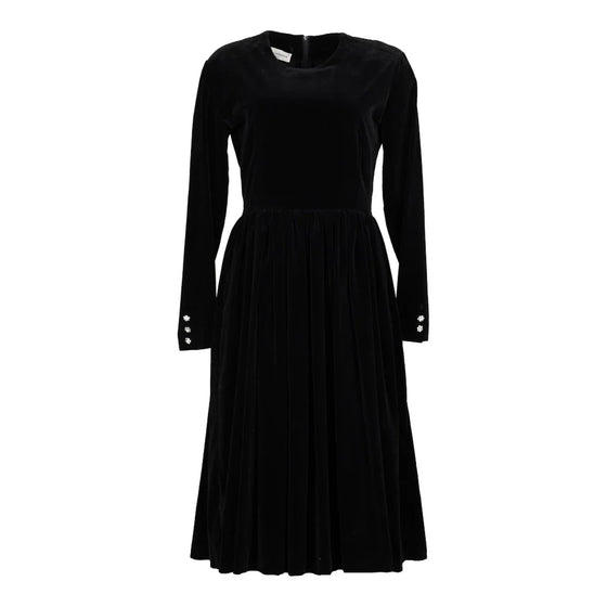 Vintage black Velvet Dolce & Gabbana Maxi Dress - womens small