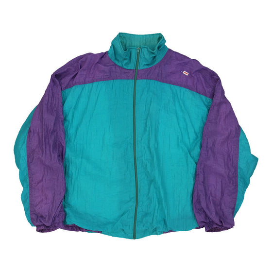 Unbranded Jacket - XL Teal Nylon - Thrifted.com